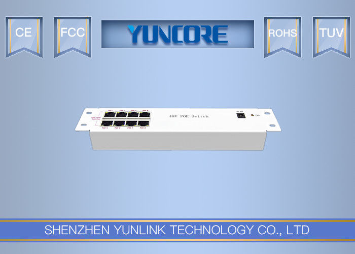 Easy Installation In Ethernet Distribution Box 8 10 / 100M Port Metal Case
